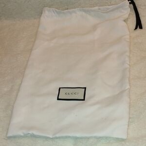Gucci White Dust Bag
